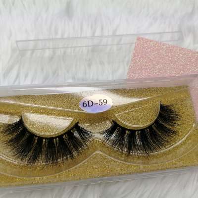 6D59 3D mink eyelashes wholesale vendor 3D mink eyelashes cosmetics vendors