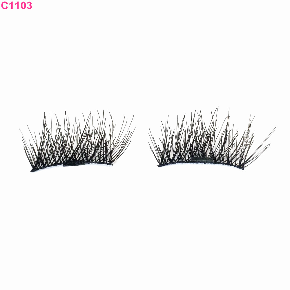 Own magnetic lashes packaging Private label 3d magnetic eyelashes wholesale false eyelash