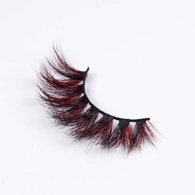 High Quality Eyelashes extension mink 3d  colorful mink lashes